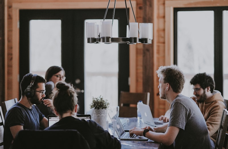 Team collaborating during a workshop